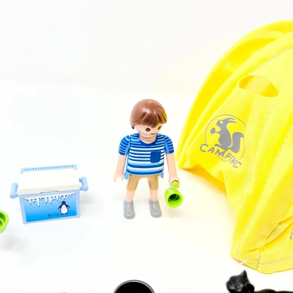 Playmobil 5435 set of Yellow Camping Fabric Family-Size Tent & Accessories Parts